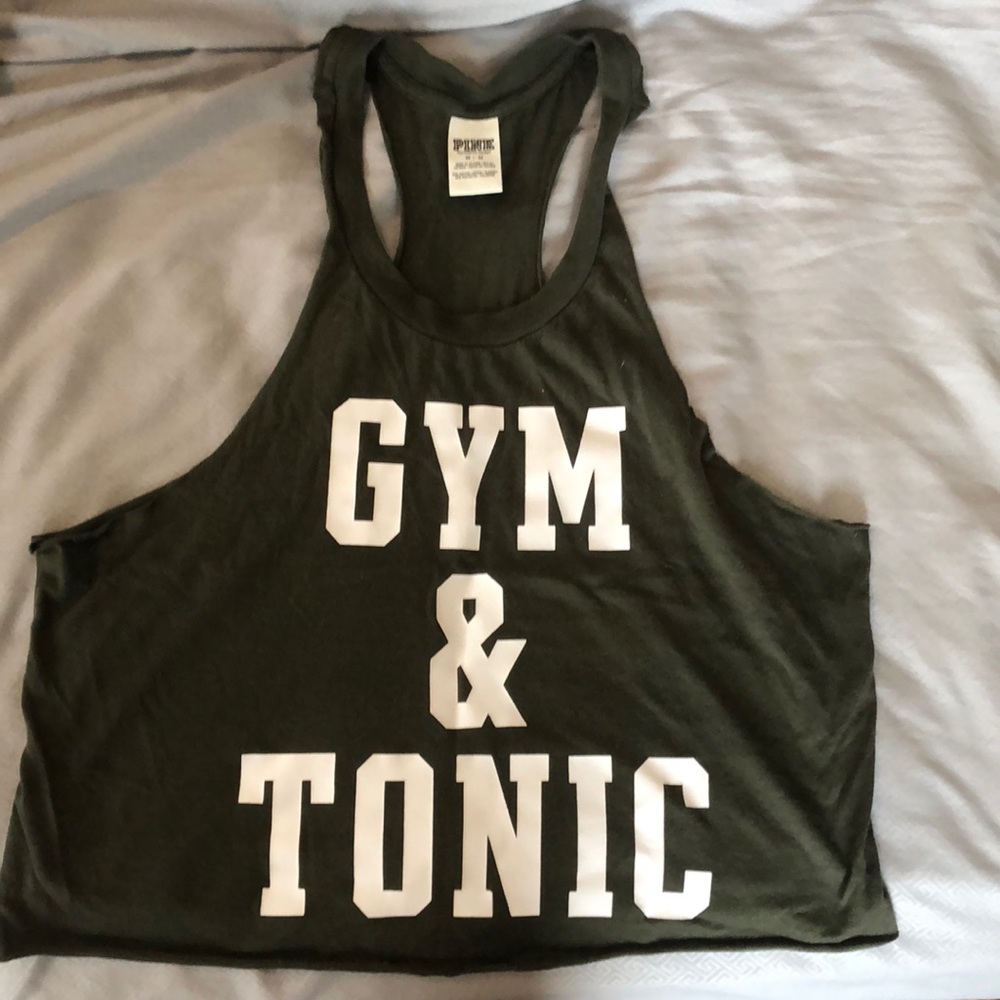 Cropped PINK Gym & Tonic tank